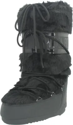 Produktbild von MOON BOOT Icon Faux Fur Damen Kunstpelz Stiefel schwarz EU 35-38
