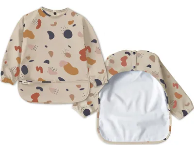 Produktbild von Ärmellätzchen Größe S mit Auffangtasche Baby und Kleinkind aus recyceltem Polyester  Print Lätzchen