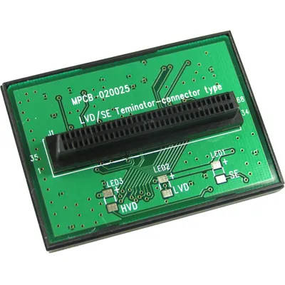 Produktbild von InLine SCSI U320 LVD/SE Terminator, intern 68pol mini Sub D Buchse, T-Form, Sub-D, Grün