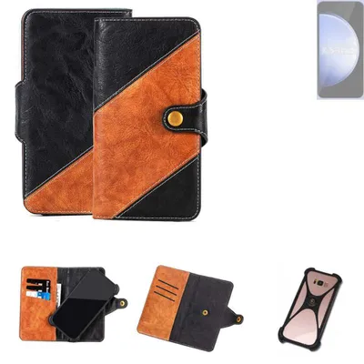 Produktbild von K-S-Trade Handyhülle Schutzhülle Bookstyle Case Wallet-Case kompatibel mit Samsung Galaxy S23 FE SM8450 Handy Cover Bumper Klapphülle schwarz