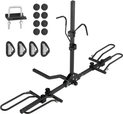 Obrázok produktu pre nosič na 2 bicykle - Skladací nosič na pripojenie prívesu - auto, nákladné auto, SUV - 1,25"/2" prijímač