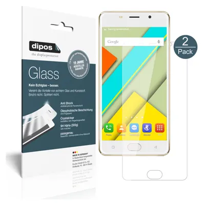 Produktbild von 2x Schutzfolie für ViVK R9s 2017 - Anti-Shock 9H Folie dipos Glass Displayfolie