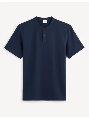 Produktbild von Celio Dunkelblaues Herren-Basic-Poloshirt von Gesohel S