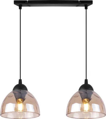 Obrázek produktu pro Závěsná lampa Venice 2-light se skleněnými stínidly jantarové barvy E27