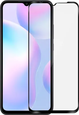 Produktbild von Avizar, Displayschutzfolie aus Glas für Xiaomi Redmi 9A / 9C, Schwarz