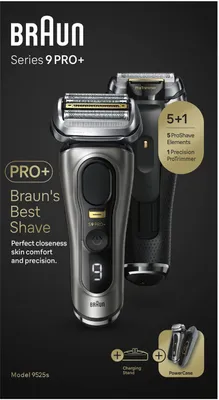 Immagine prodotto di Rasoio da uomo BRAUN Series 9 Pro+ 9525s Wet & Dry PowerCase, colore:antracite