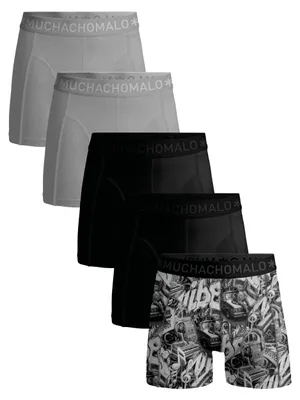 Produktbild von Muchachomalo Herren Boxershorts – 5er Pack – Baumwolle Stretch – Bequeme Unterwäsche – Größe 6XL - U-OUTLT1010-454