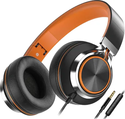 Produktbild von Kopfhörer mit Kabel und Mikrofon, faltbar und verstellbar, On-Ear-Headsets, Lautstärkeregelung, HD-Stereo-Sound, 3,5-mm-Klinkenstecker für Chromebook