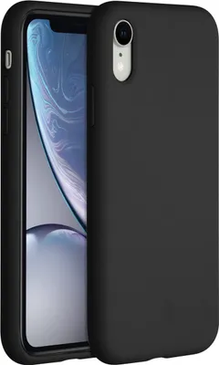 Produktbild von Accezz Liquid Silikoncase iPhone Xr - Schwarz