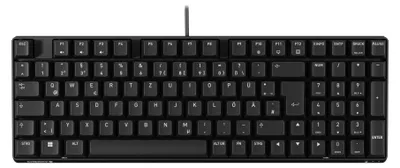 Imagen del producto de CHERRY K37ID, Tamaño completo (100%), Cable, USB, Teclado de membrana, Distribución QWERTZ, Color negro
