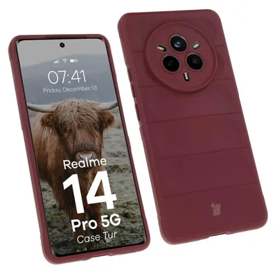 Produktbild von Bizon Case Tur Panzerhülle für Realme 14 Pro 5G, dunkelviolett