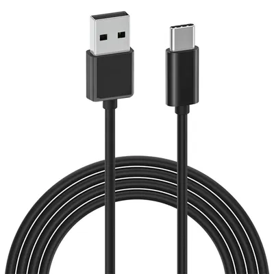 Immagine prodotto di Cavo USB USB-C 3A, 1 metro, nero, con connettore lungo