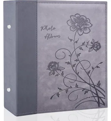Produktbild von Fotoalbum 10x15 cm 400 Fotos Leder Grau