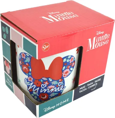 Image de Minnie Mouse Tasse à fleurs dans une boîte cadeau 325 ml