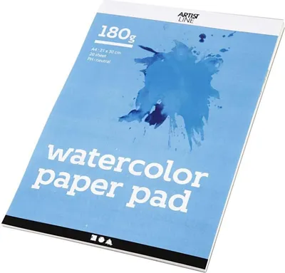 Produktbild von Creativ Company CC Aquarellblock A4 180 gr Weiß 20 Blatt