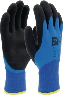 Immagine prodotto di PRO FIT 477 Guanti da lavoro - Guanti da lavoro invernali "Absolut Cool", blu/nero, in schiuma di lattice, elevato comfort di utilizzo - 6 paia, taglia 9