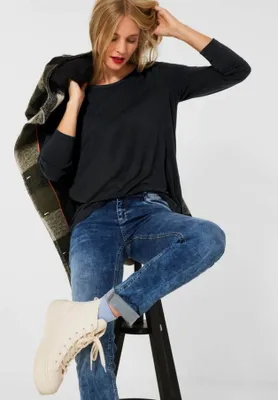 Produktbild von 28326 Street One, , Damen Pullover, Glattstrick, black, 38