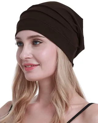 Image de osvyo, bonnets en coton pour chimiothérapie, casquettes douces, couvre-chefs pour femmes atteintes de cancer, produits pour la perte de cheveux