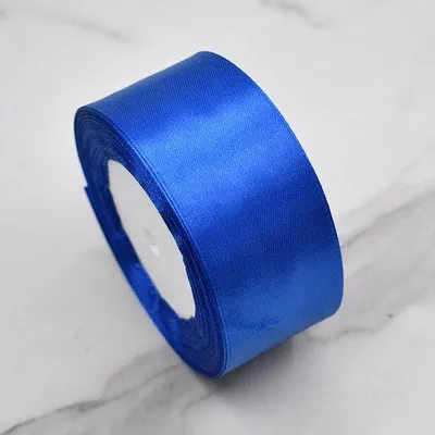 Obrázok produktu pre Kráľovskomodrá dekoratívna stuha, 40 mm x 22,8 m, ručne vyrobená, DIY, svadba, torta, kvety, dekorácia