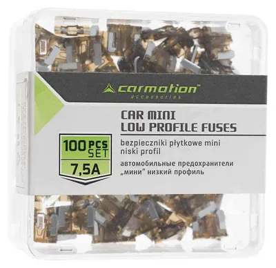 Image de Mini fusibles à profil bas 7,5A, 100 pcs.