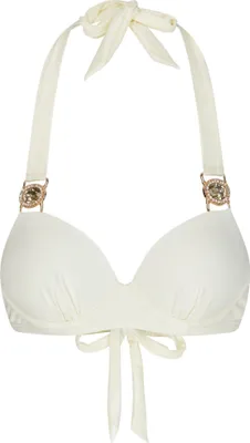 Produktbild von Moda Minx Bikinioberteil Amour mit stilvollem Steinbesatz und Push Up-Effekt Ecru XS
