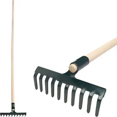 Immagine prodotto di Rastrello da giardino Strend Pro R105, 10 denti, manico in legno 1600 mm