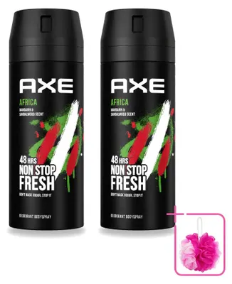 Imagen del producto de 2 unidades de aerosol desodorante Axe Africa, 150 ml, pack ahorro
