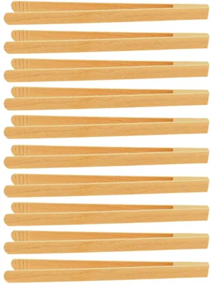 Imagen del producto de Pinzas para asar de madera de haya: ideales para la barbacoa