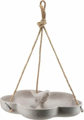 Produktbild von Grouw Vogelhäuschen-Aufhänger – Vogeltränke – ECO-Bambus – Taupe – 23 x 22 x 3,5 cm
