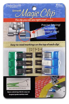 Produktbild von Taylor Seville Stoffklammern Magic Clips, 6 Stück Small