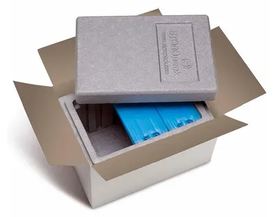 Produktbild von 24x Isolierboxen mit Deckel aus Neopor® Akkuversion 330x225x225mm 7,3L inkl. Umkarton