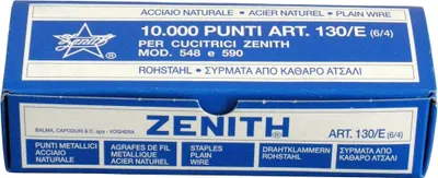 Zdjęcie produktu dla Zszywki stalowe Zenith 130/E 6/4 10000 sztuk do zszywaczy 548 590