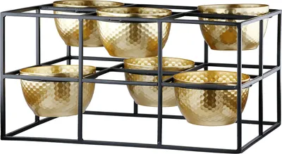 Immagine prodotto di Gilde Teelichtleuchter, "Frame", Metall, goldfarben, VE 1, L. 18 cm, B. 27 cm, H. 14 cm 55700 4063387557006