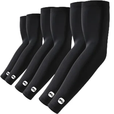 Produktbild von UV Sonnenschutz Arm Sleeve 3 Paar Schwarz M Kühlend Kompression UPF 50+