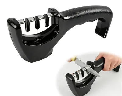 Immagine prodotto di Affilacoltelli manuale professionale con tre livelli