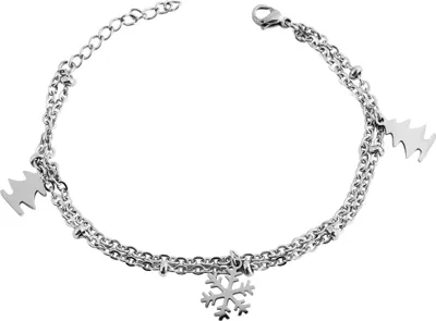 Produktbild von Akzent Kettenarmband aus Edelstahl in silberfarbig