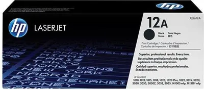 Obrázek produktu pro HP 12A Černá originální tonerová kazeta LaserJet, 2000 str., Černá, 1 kusů