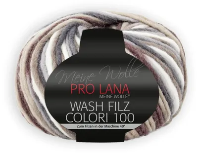 Wollfilz zum Nassfilzen, beige/braun, 100 g, ca. 100 m