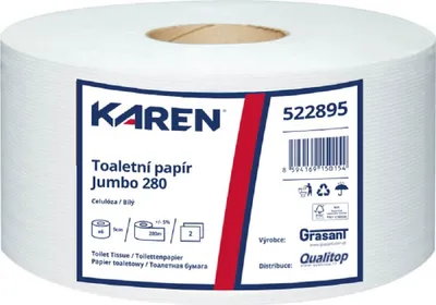 Immagine prodotto di Carta igienica JUMBO 280 mm in cellulosa a 2 veli - 6 rotoli