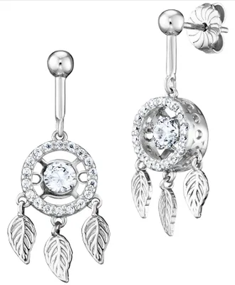 Produktbild von Julie Julsen Ohrhänger 925/- Sterling Silber 2,8cm silber Zirkonia weiß 148230007