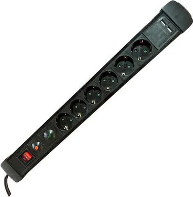 Obrázok produktu pre M-Cab POW0025, 1,5 m, Vnútorný, IP20, 1,5 mm², Polyvinylchlorid (PVC), Čierna