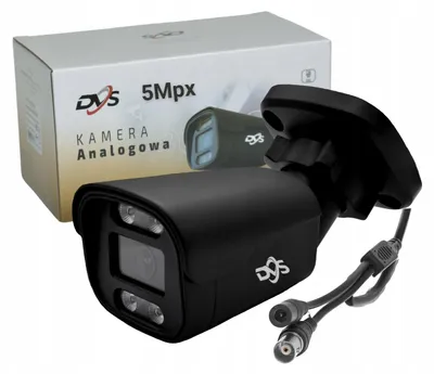 Produktbild von Schwarze Außen-Analogkamera 5Mp Dual Light 110° Ultra Hd Bnc Ip66 DVS TUBA