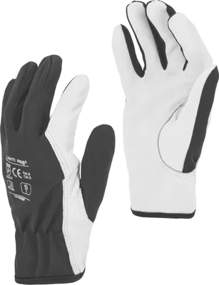 Produktbild von Schwarze Lederhandschuhe L272208P, 12 Paar, "8", Ce, Lahti