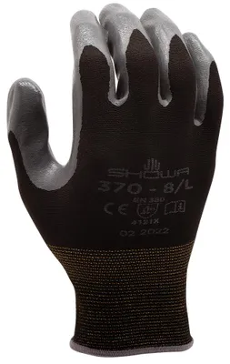 Produktbild von SHOWA Handschuh 370, schwarz Gr. M 10 Stk