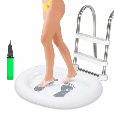 Produktbild von Aufblasbare Fußbadewanne 88x65cm, tragbare Fußwanne mit Handpumpe, faltbar, wasserdicht, für Zuhause, Camping, Reise und Outdoor