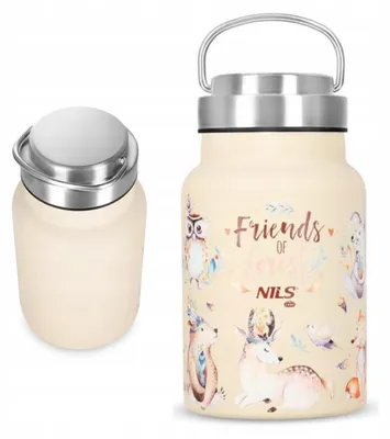 Produktbild von NILS CAMP NC3806 Edelstahlflasche 520ml Isolierflasche langlebig dicht