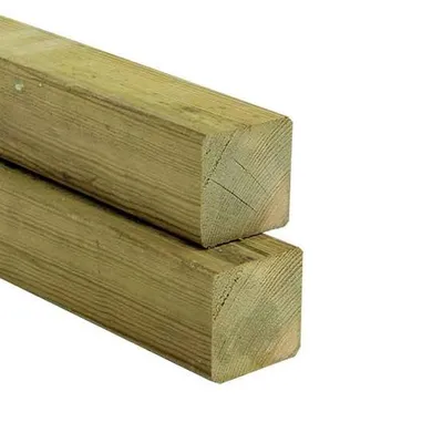 Obrázek produktu pro Čtvercové dřevo 11,5x11,5 cm impregnované borovice Stavební dřevo Délka sloupku Délka dřeva: 40 cm