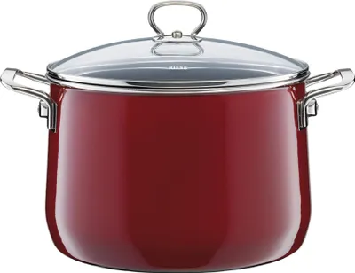 Produktbild von Riess hoher Topf mit Deckel 24cm Rosso R0705008