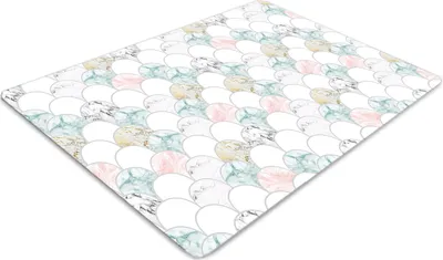 Obrázek produktu pro Ochranná rohož - Ochranná rohož na židle - Podlahová rohož - 140x100 cm - Pastelový mramor