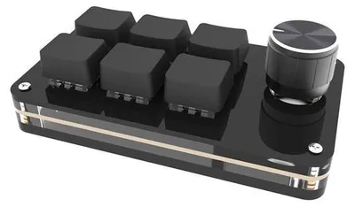 Obrázok produktu pre Programovateľná mini klávesnica s 6 tlačidlami, mechanickými USB tlačidlami a prispôsobiteľnými klávesovými skratkami